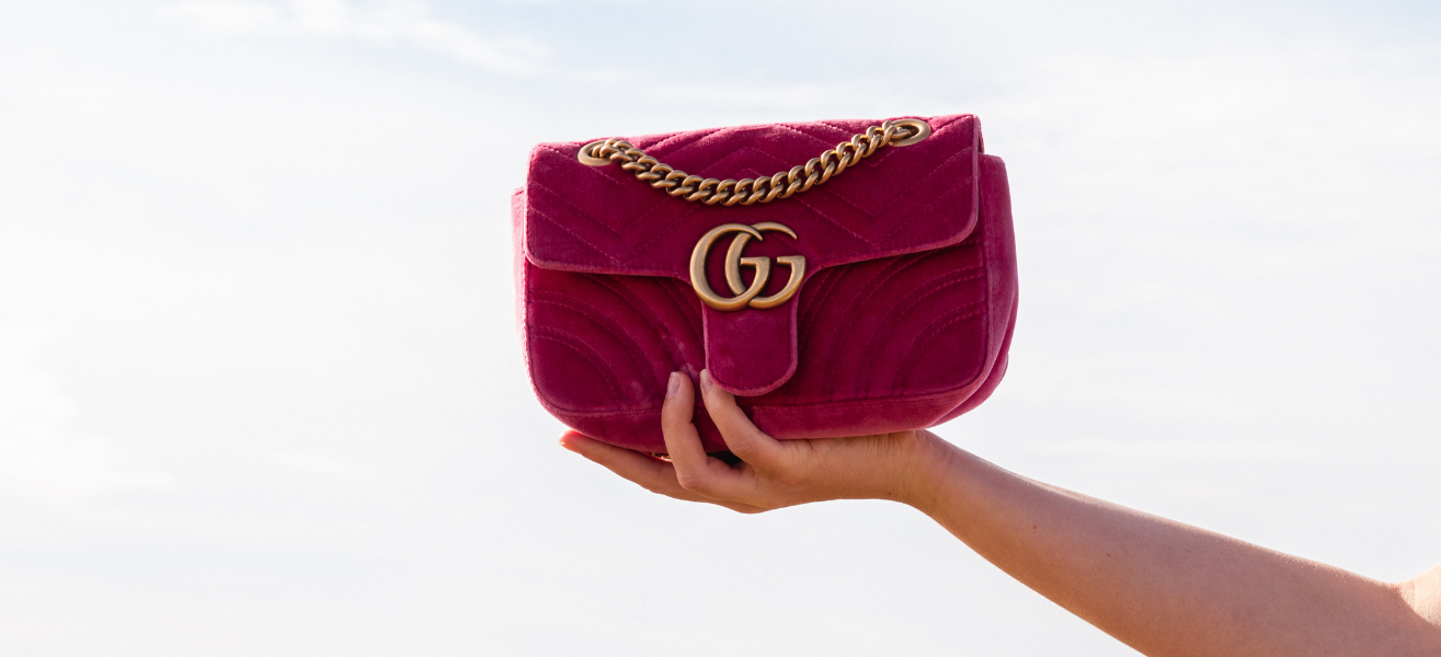 Gucci 2016 Re-edition GG Marmont Bag in Pink