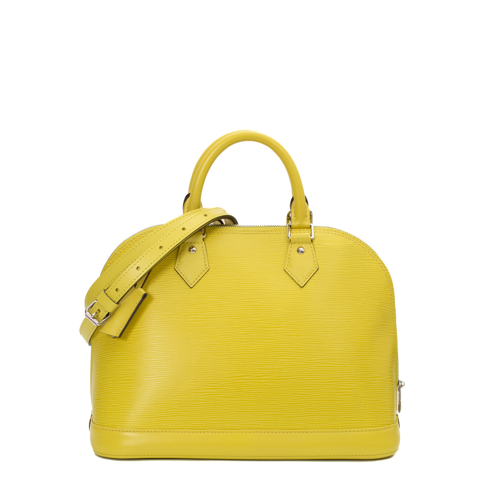 Alma PM bag in yellow epi leather Louis Vuitton - Second Hand / Used –  Vintega