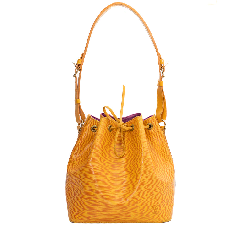 Vintage Noé Bucket bag in yellow epi leather Louis Vuitton - Second Hand /  Used – Vintega