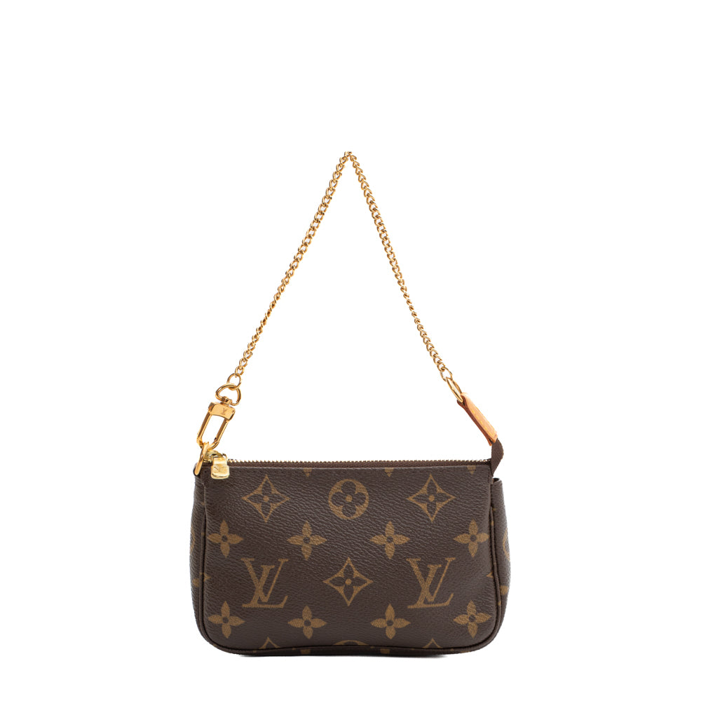 Louis Vuitton Brown Monogram Canvas Accessory Pochette Bag - Second Hand /  Used – Vintega