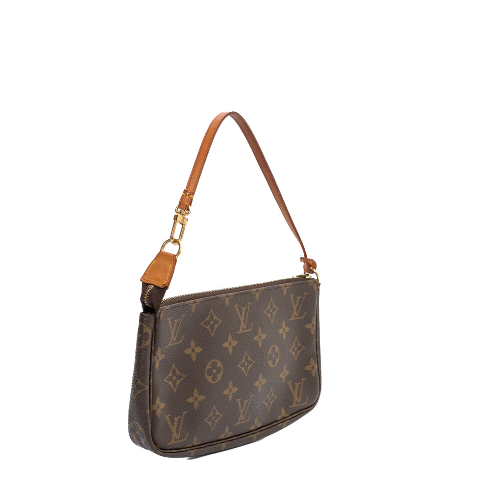 Vintage Accessory Pochette Bag in brown monogram canvas Louis Vuitton -  Second Hand / Used – Vintega