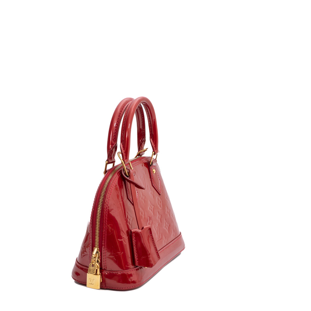 Alma BB bag in red patent leather Louis Vuitton - Second Hand / Used –  Vintega
