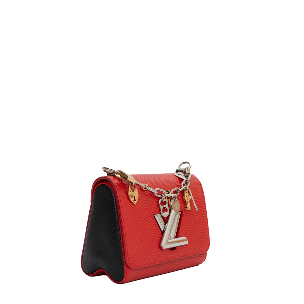 LOUIS VUITTON Twist MM Epi Leather Shoulder Bag Red-US