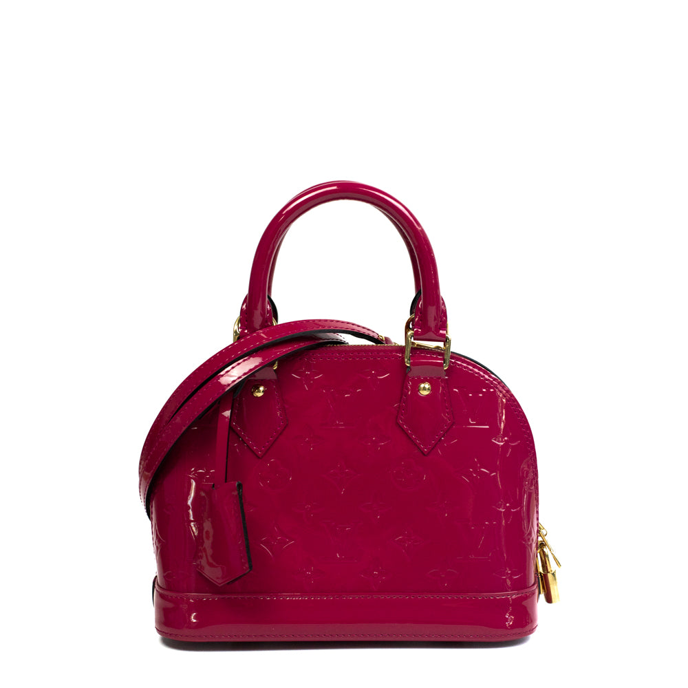 Alma BB bag in pink patent leather Louis Vuitton - Second Hand