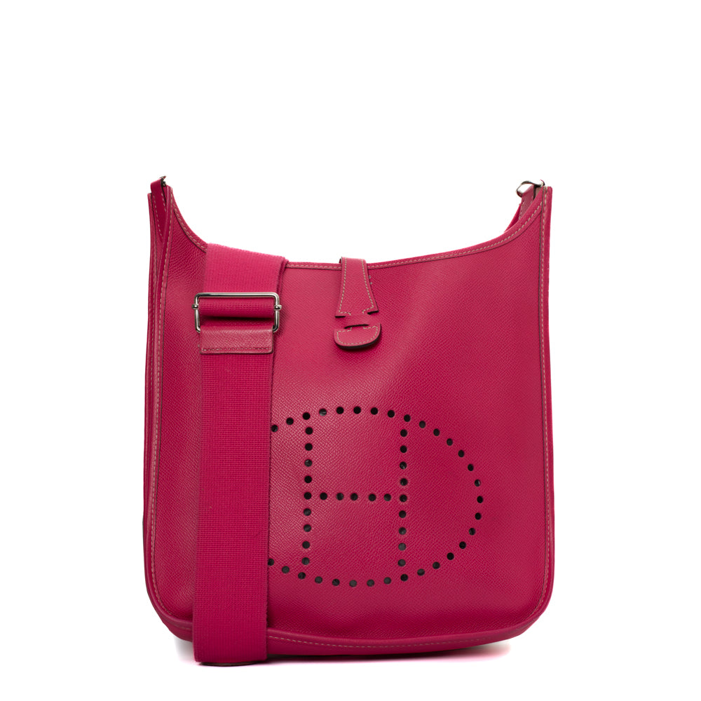 Evelyne 29 bag in pink leather Hermes - Second Hand / Used – Vintega