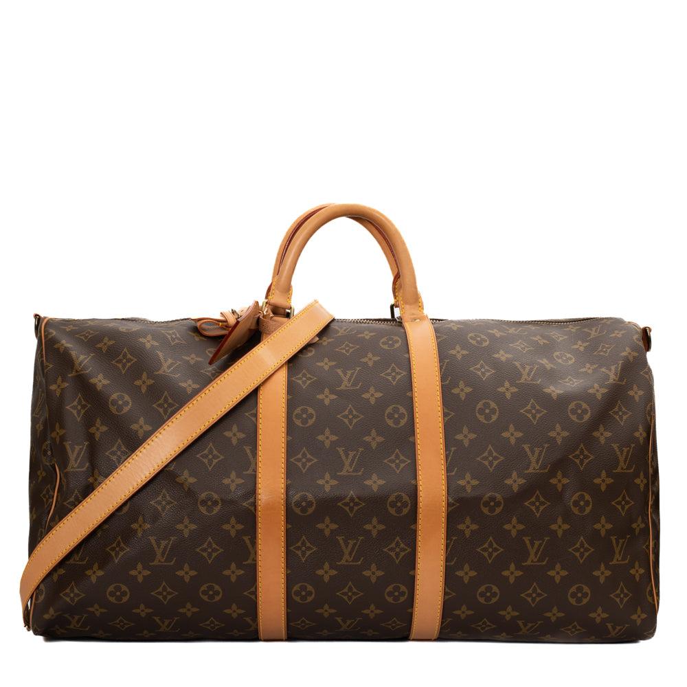 Keepall 55 Vintage bag in brown monogram canvas Louis Vuitton - Second Hand  / Used – Vintega