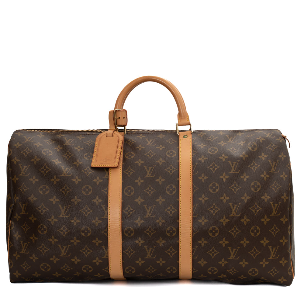 Louis Vuitton Brown Monogram Keepall Bag - Second Hand / Occasion