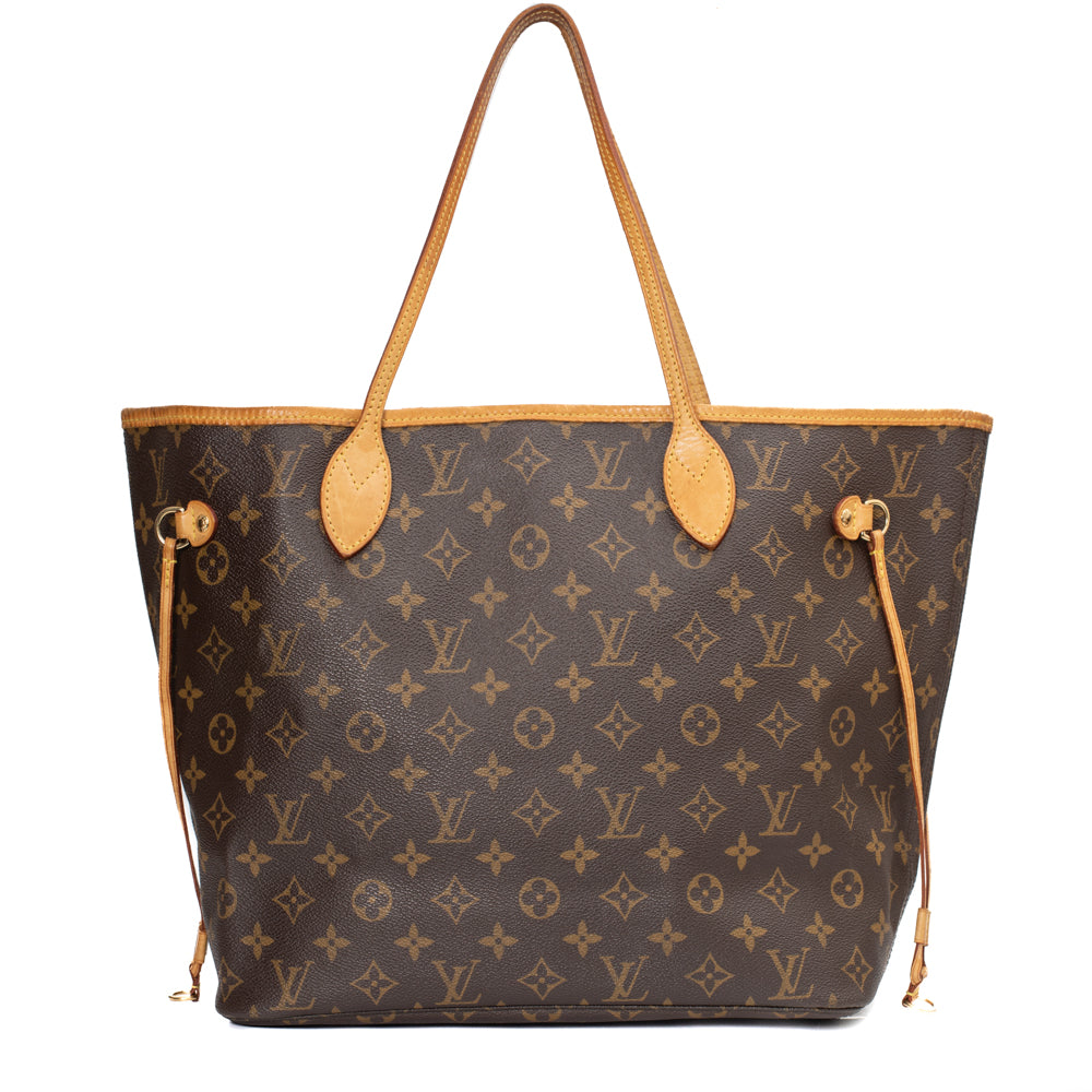 Louis Vuitton Classic Monogram Neverfull Tote Shoulder Bag