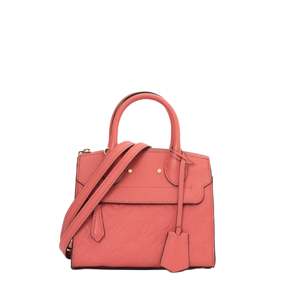 Pont Neuf bag in pink imprint leather Louis Vuitton - Second Hand