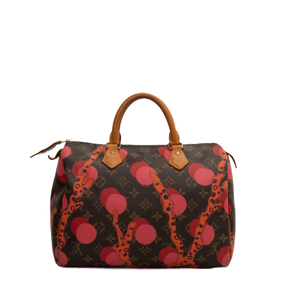Speedy bandoulière leather handbag Louis Vuitton Multicolour in