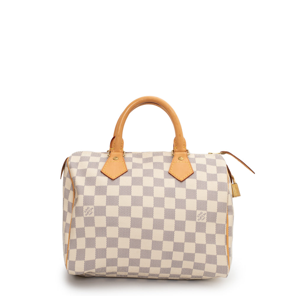 Speedy 25 Tasche aus Azur Damier Canvas Louis Vuitton – Gebraucht /  Gebraucht – Vintega