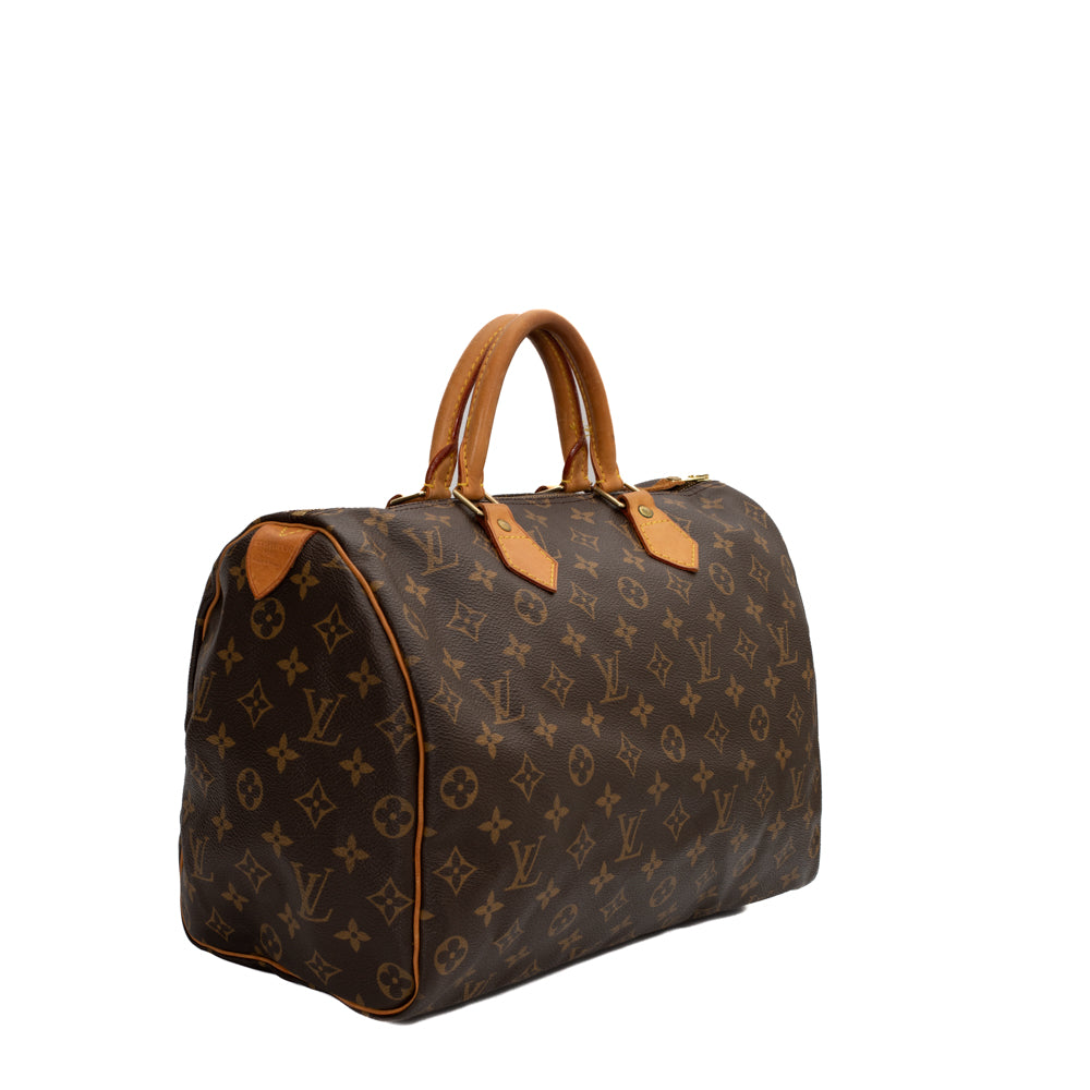 Vintage Louis Vuitton Classic Monogram Speedy 35 Bag – Recess