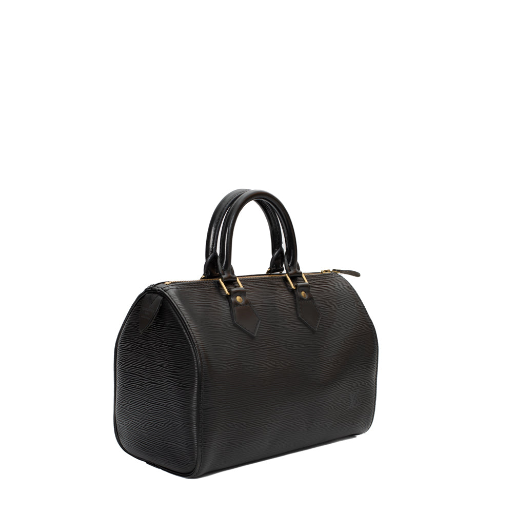 Speedy 25 Vintage bag in black epi leather Louis Vuitton - Second