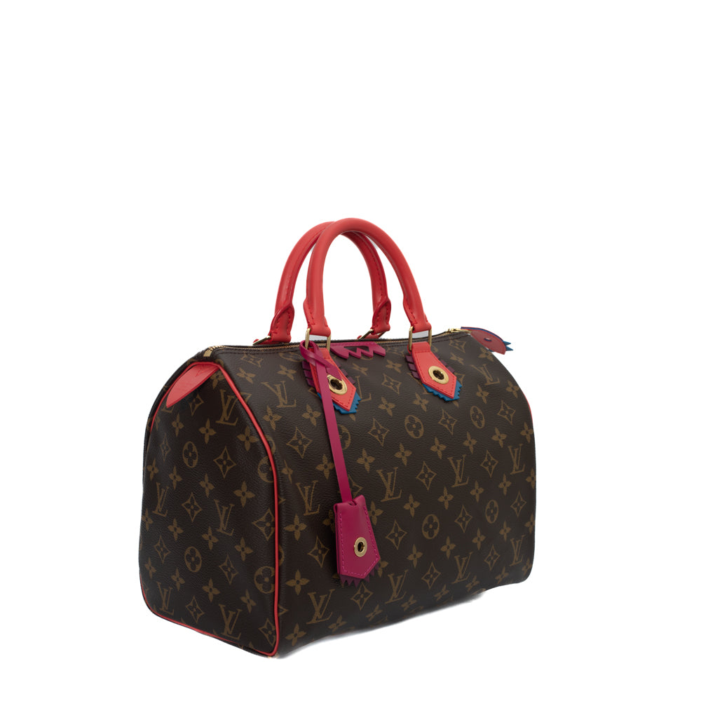 Speedy 30 Edition Totem bag in brown monogram canvas Louis Vuitton - Second  Hand / Used – Vintega