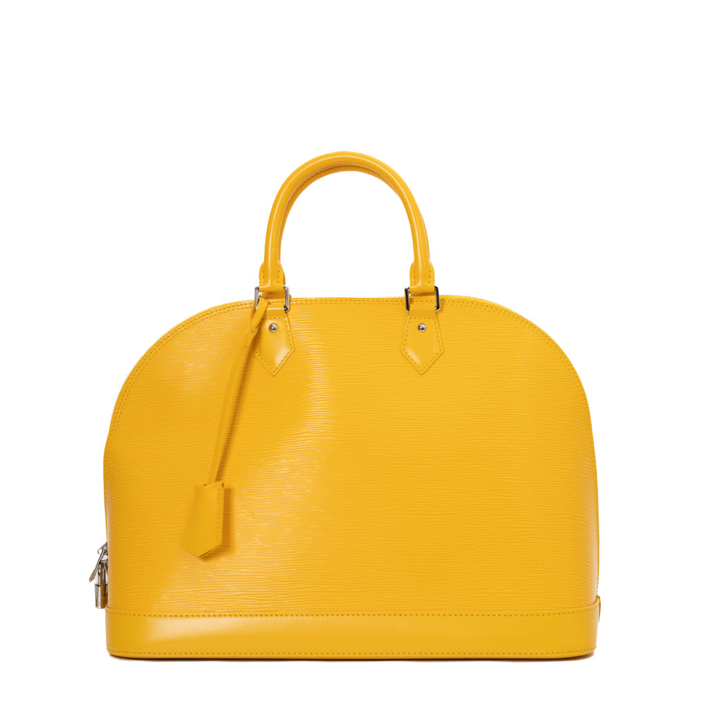 Alma GM bag in yellow epi leather Louis Vuitton - Second Hand