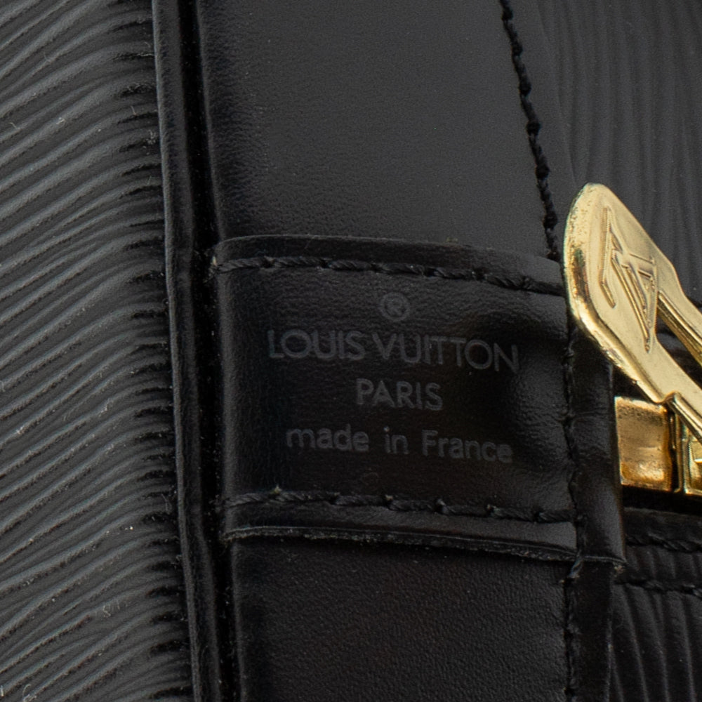 Sac Alma PM Vintage en cuir épi jaune Louis Vuitton - Seconde Main