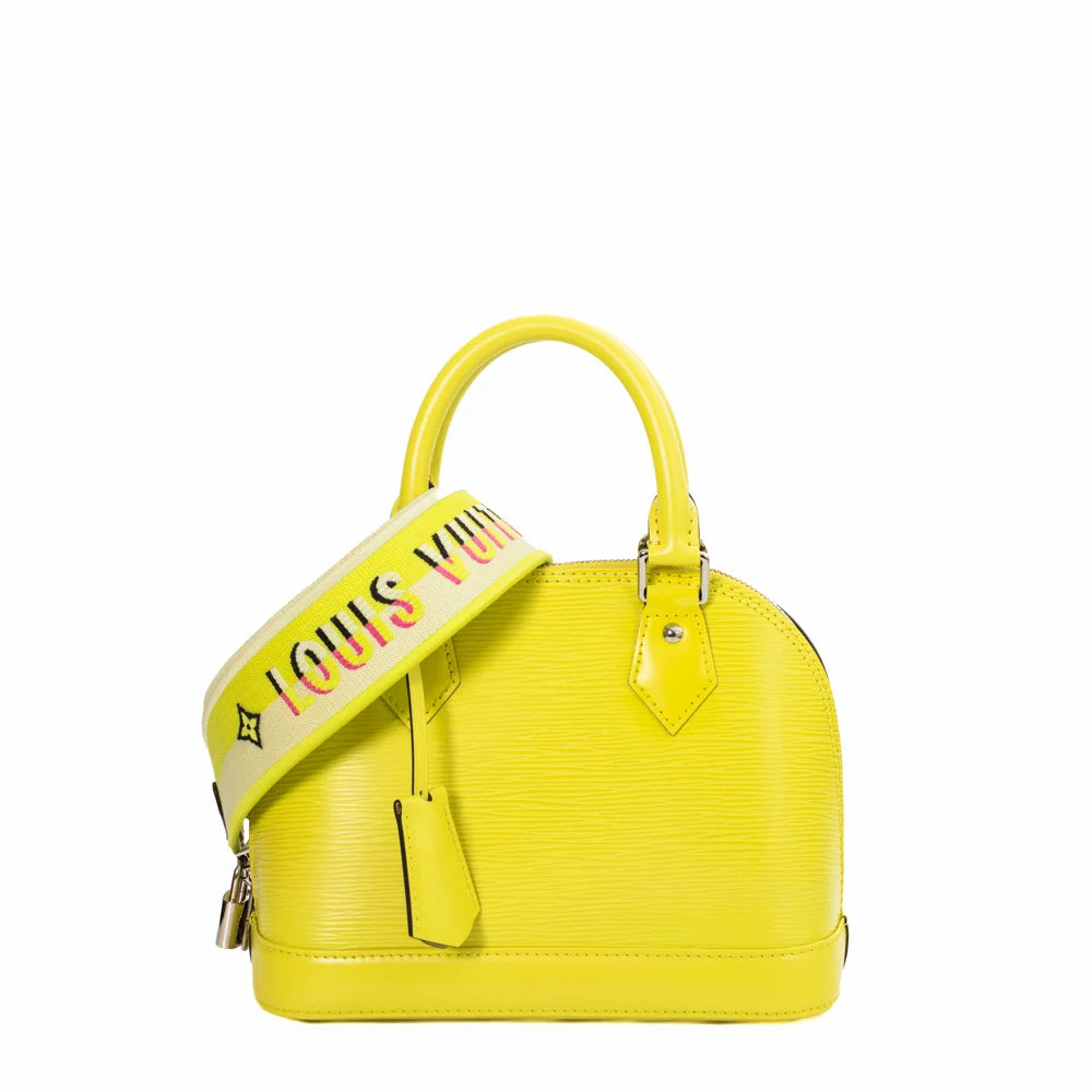 Alma BB Limited Edition bag in yellow epi leather Louis Vuitton