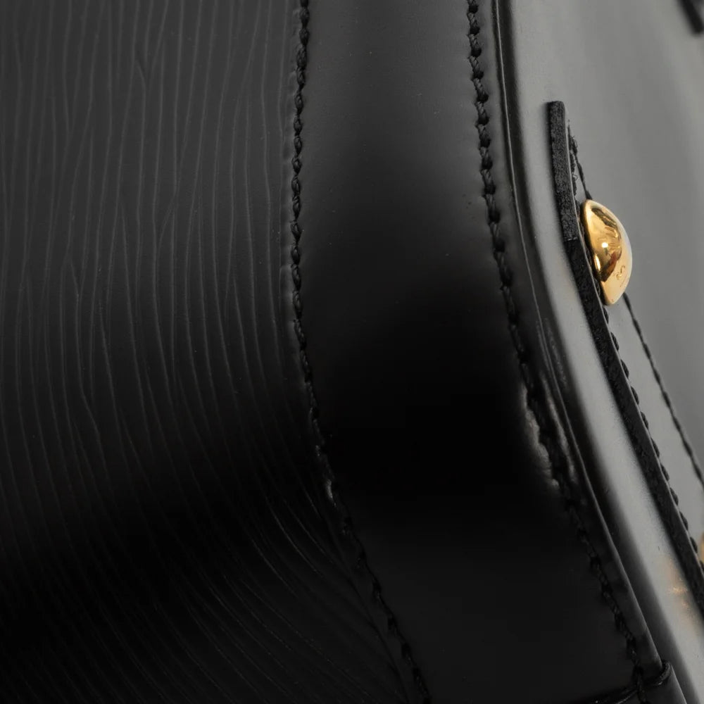 Sac Alma BB Edition Limit e en cuir pi noir Louis Vuitton