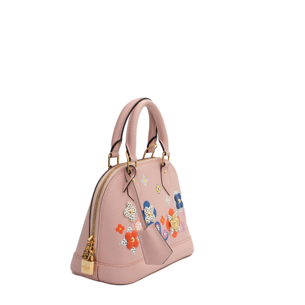 Alma BB Limited Edition bag in pink epi leather