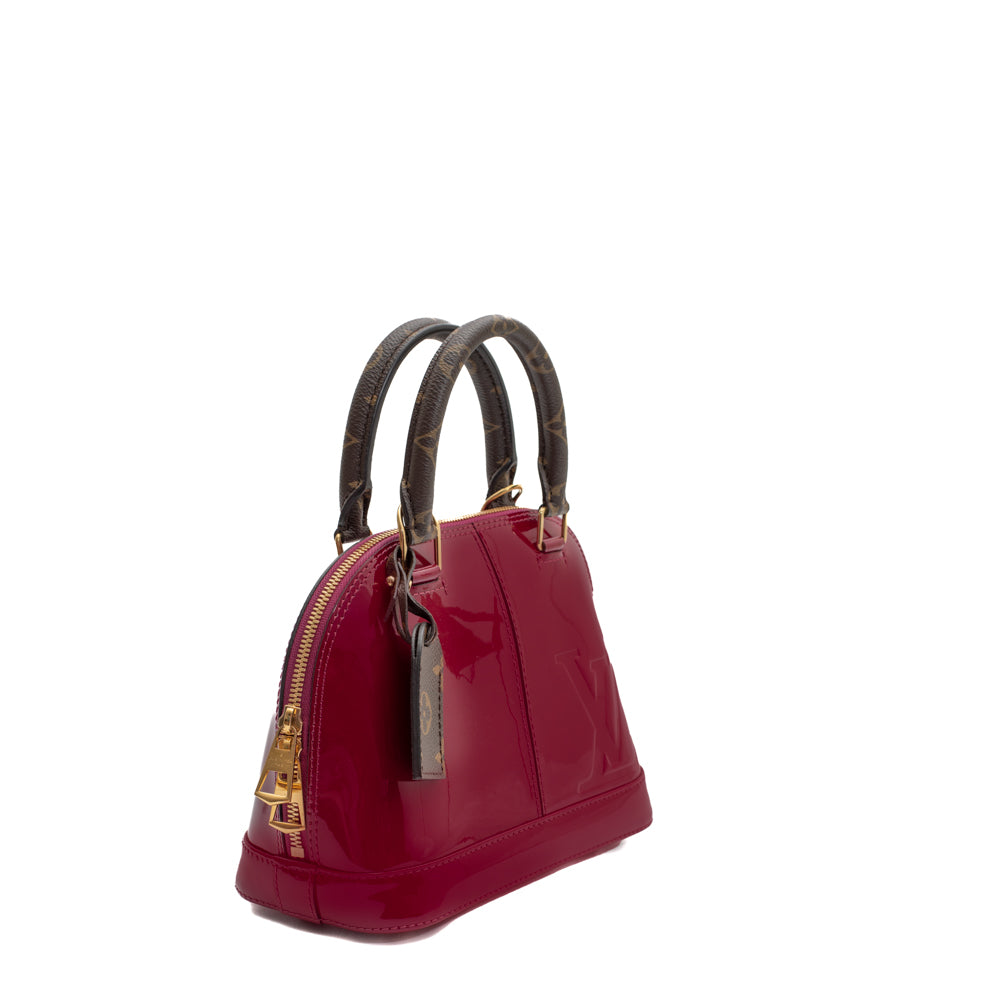 Alma BB Limited Edition bag in bordeaux patent leather