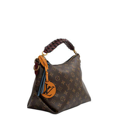 Louis Vuitton Braided Handle Beaubourg Handbag Monogram Canvas MM Brown  5016320