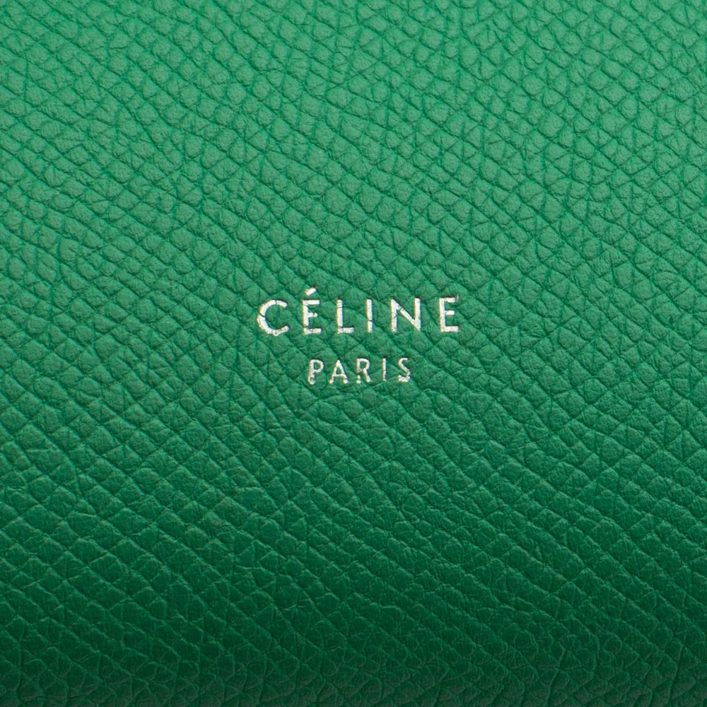 Belt Micro bag in green leather Celine Second Hand Used Vintega