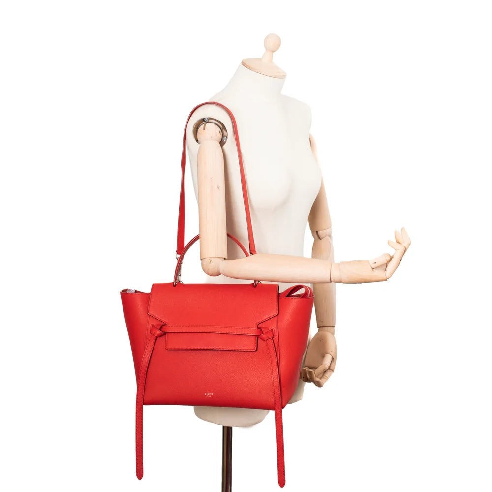 Celine nano belt bag red deals