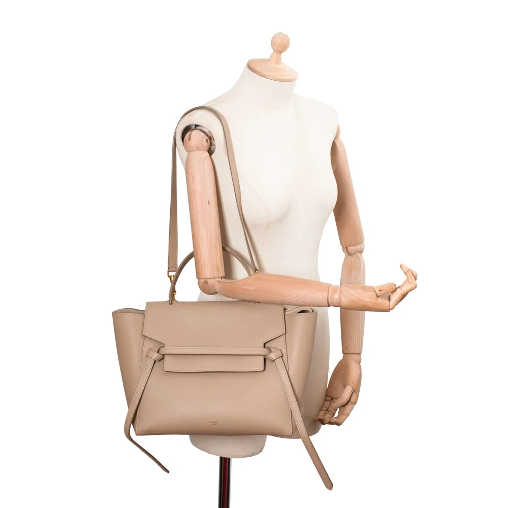 Celine belt light taupe hot sale