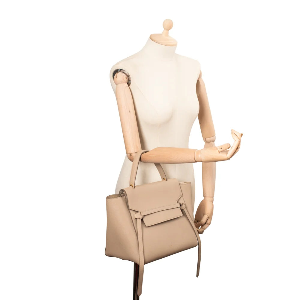 Belt Mini bag in beige leather Celine Second Hand Used Vintega