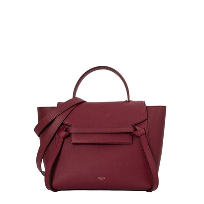 Celine Micro Belt bag in white leather Second Hand Used Vintega