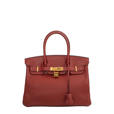 Birkin 35 bag in red leather Hermes - Second Hand / Used – Vintega