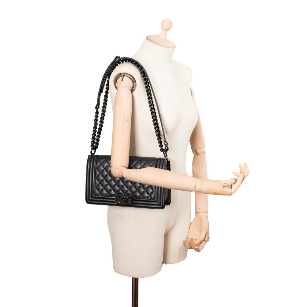 So black 2025 chanel boy