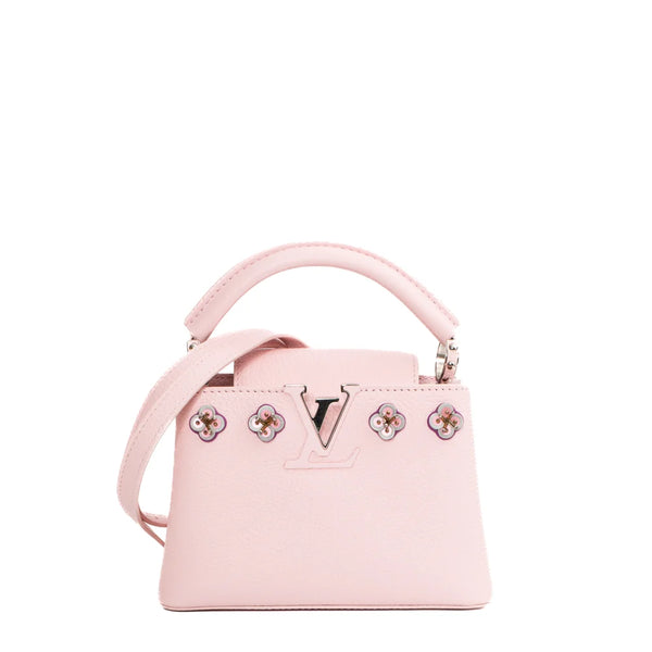 Sac Capucines Mini en cuir rose Louis Vuitton - Seconde Main / Occasion –  Vintega