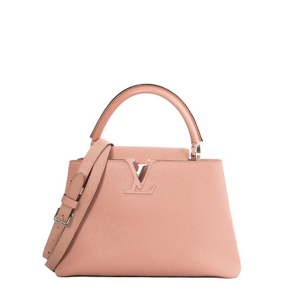 Sac Capucines MM en cuir rose Louis Vuitton Seconde Main Occasion Vintega