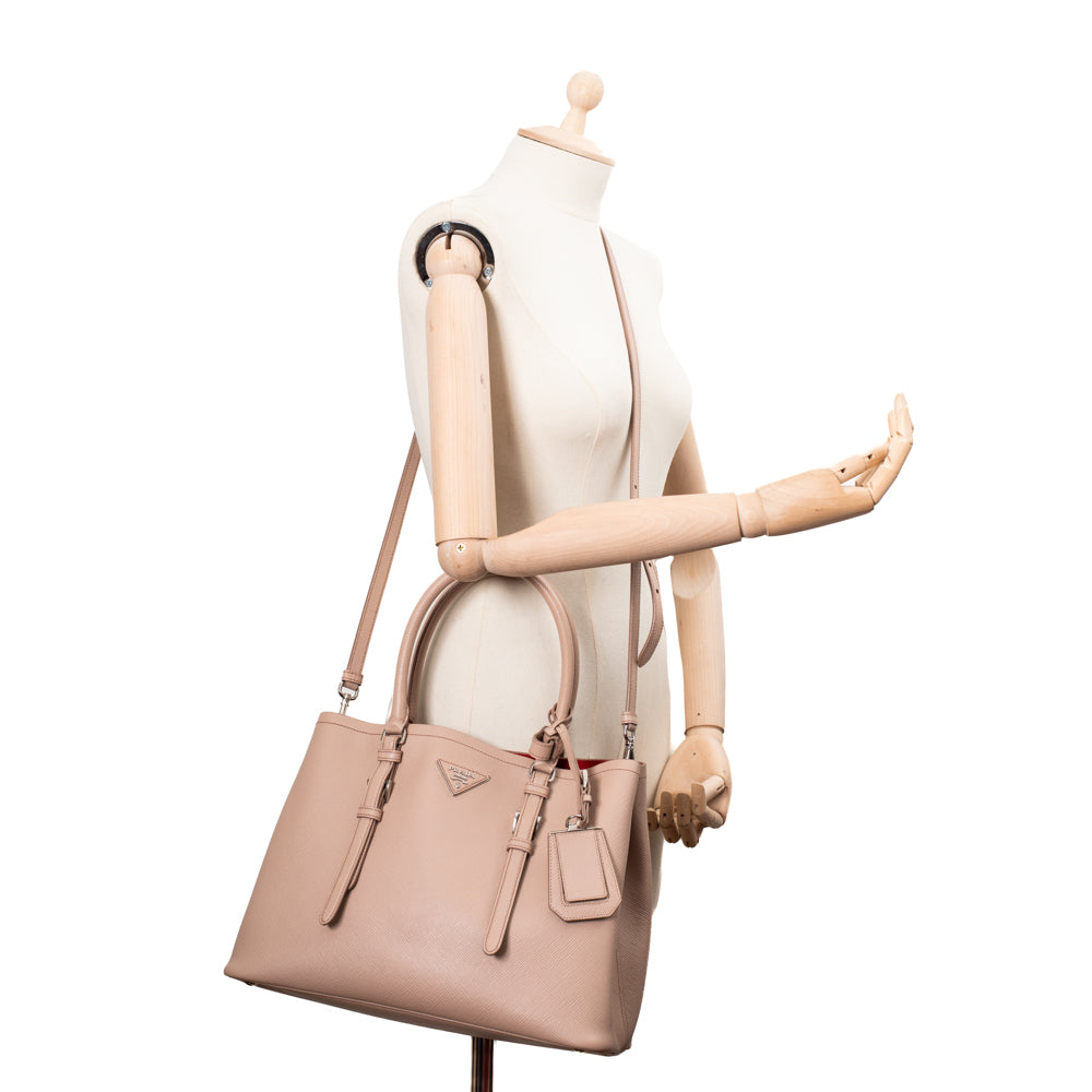 Prada Galleria bag in pink leather Prada - Second Hand / Used