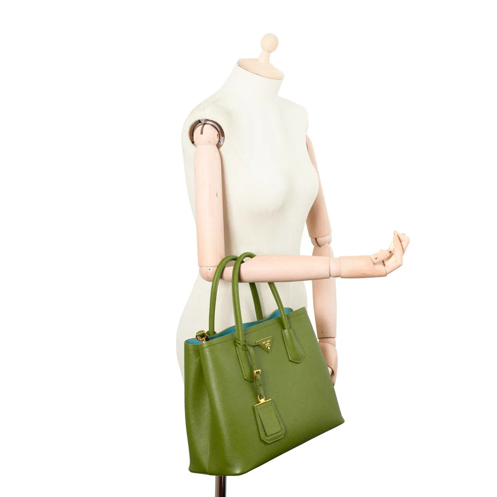 Prada olive green handbag on sale