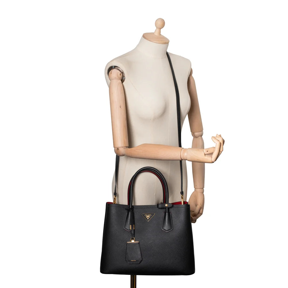 Prada Galleria Large bag in black leather Prada Second Hand