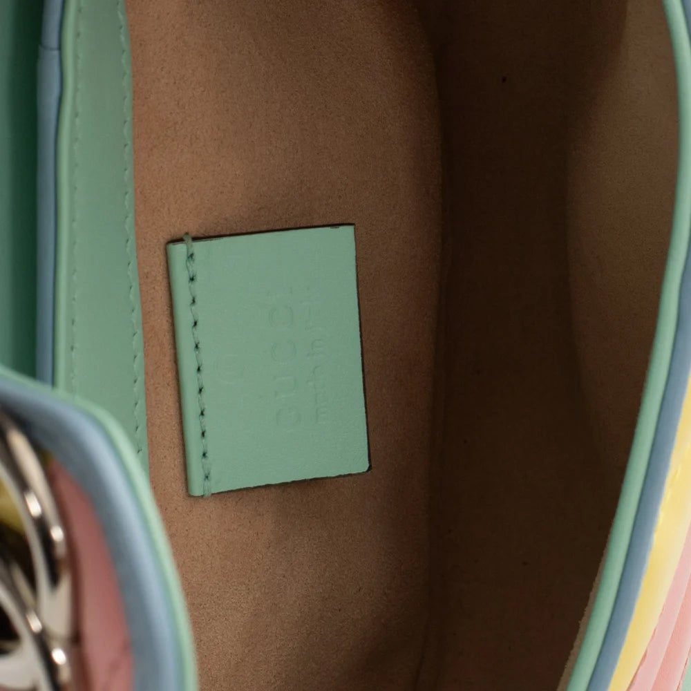 GG Marmont Super Mini bag in multicolor leather Gucci Second