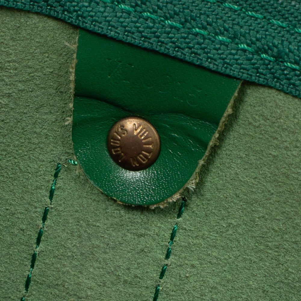 Louis Vuitton Sac Keepall cuir épi vert