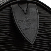 Sac Keepall T 52 LOUIS VUITTON vintage cuir épi noir - VALOIS VINTAGE PARIS