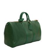 LOUIS VUITTON Boston bag M42941 Keepall 50 vintage Epi Leather beige m –