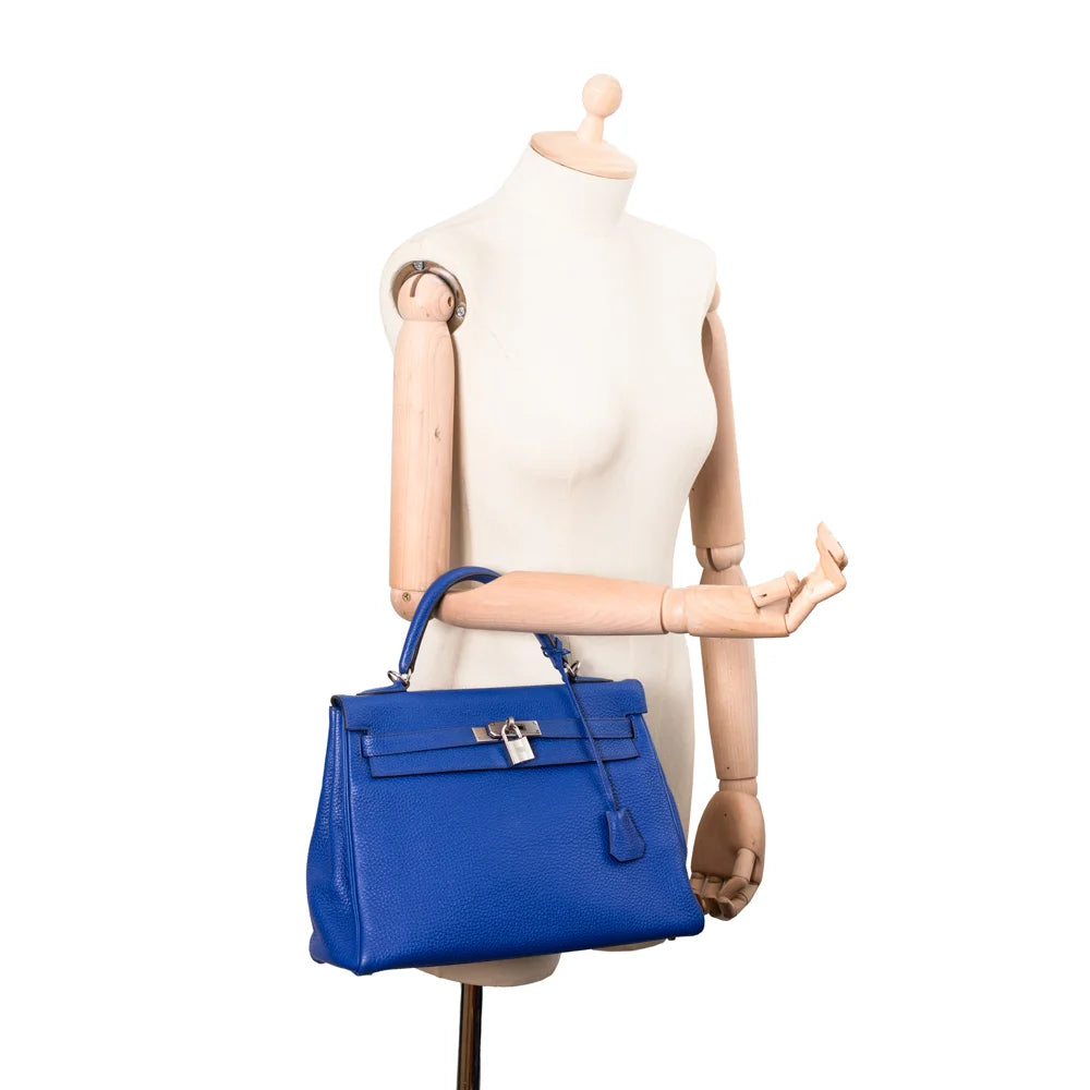Hermes kelly sales electric blue