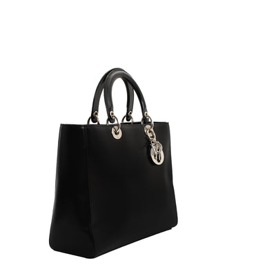 Lady Dior Limited Edition Medium bag in black leather Dior