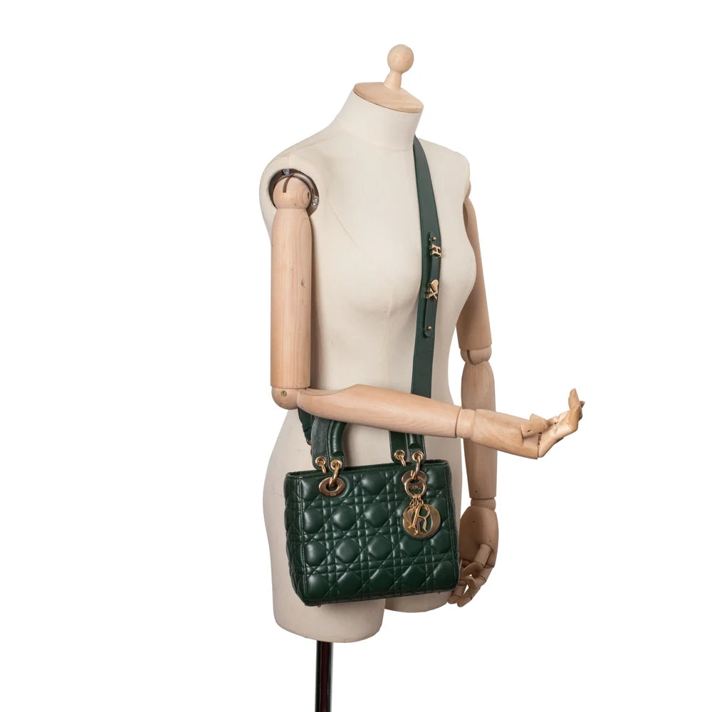 Mini lady hot sale dior green