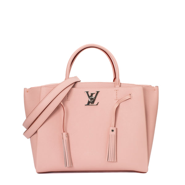Sac Lockme en cuir rose Louis Vuitton - Seconde Main / Occasion – Vintega