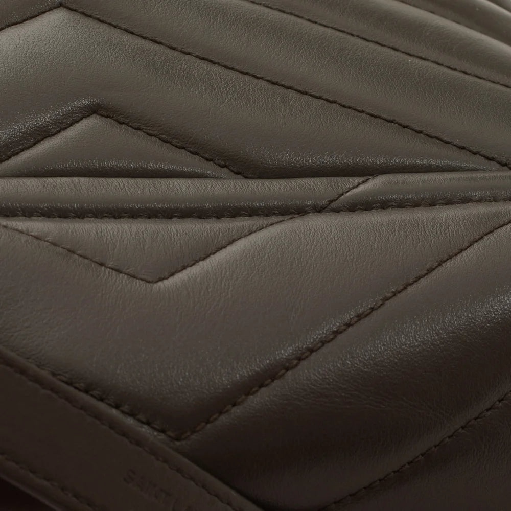 Loulou Small bag in gray leather Saint Laurent Second Hand