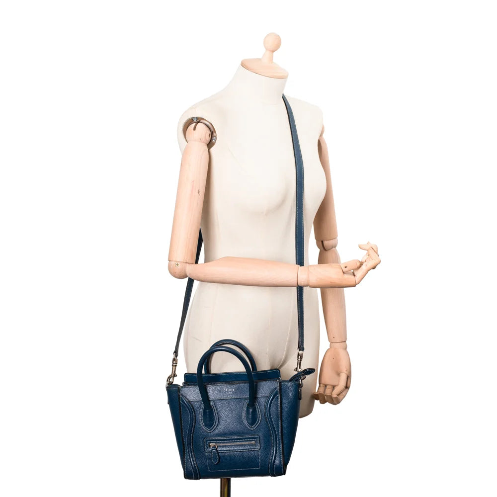Celine nano luggage blue online