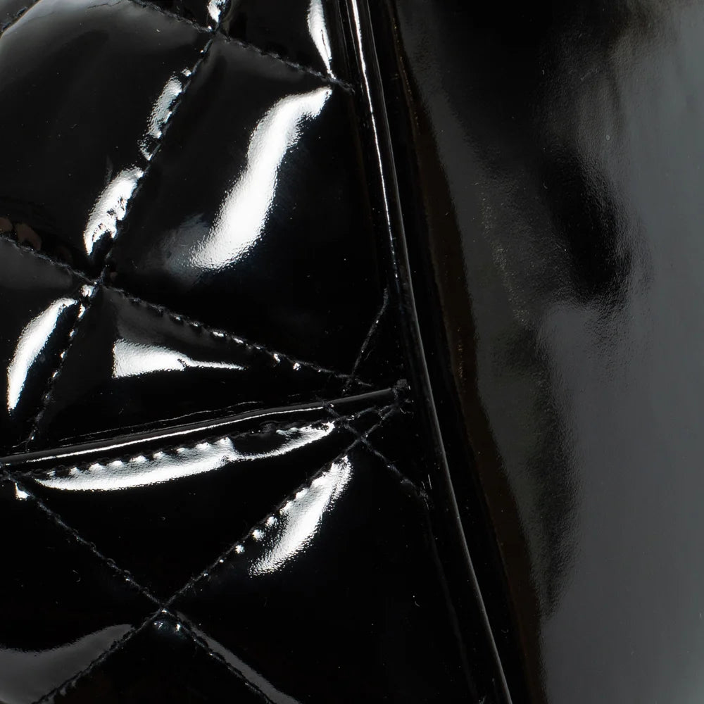 Black patent shop chanel bag