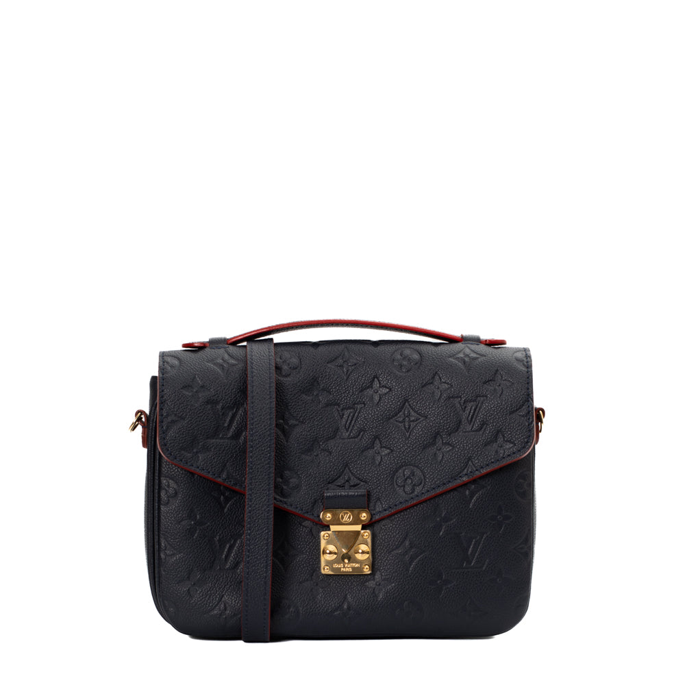 Pochette Métis bag in blue imprint leather Louis Vuitton - Second Hand /  Used – Vintega