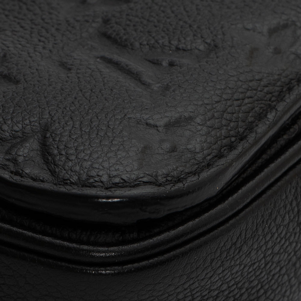 Sac bandoulière Louis Vuitton Metis en cuir monogram empreinte noir